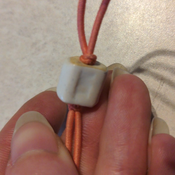 Two Mudlove clay bead charm elastic bracelets star, triceratops dinosaur - Picture 6 of 6